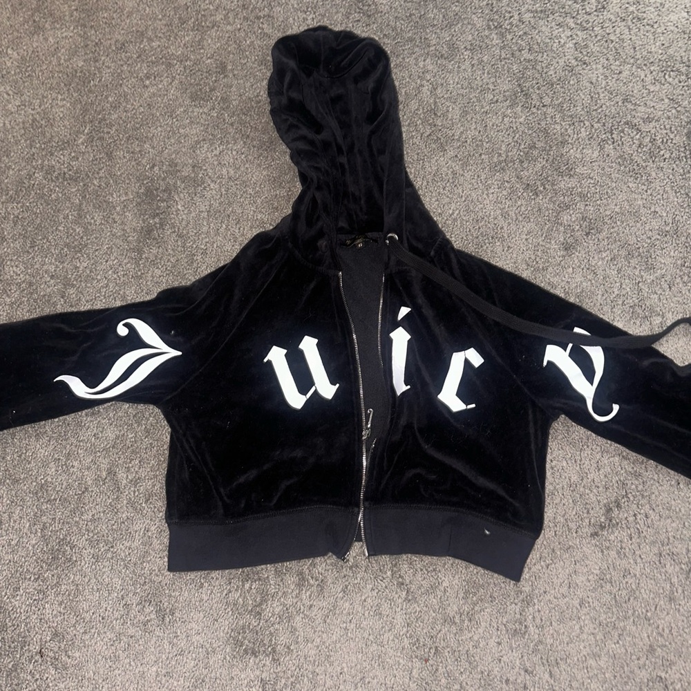 Juicy Couture Black Velour Jacket
